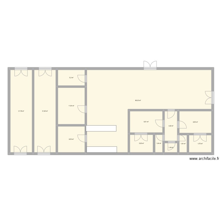 futur  1. Plan de 14 pièces et 186 m2