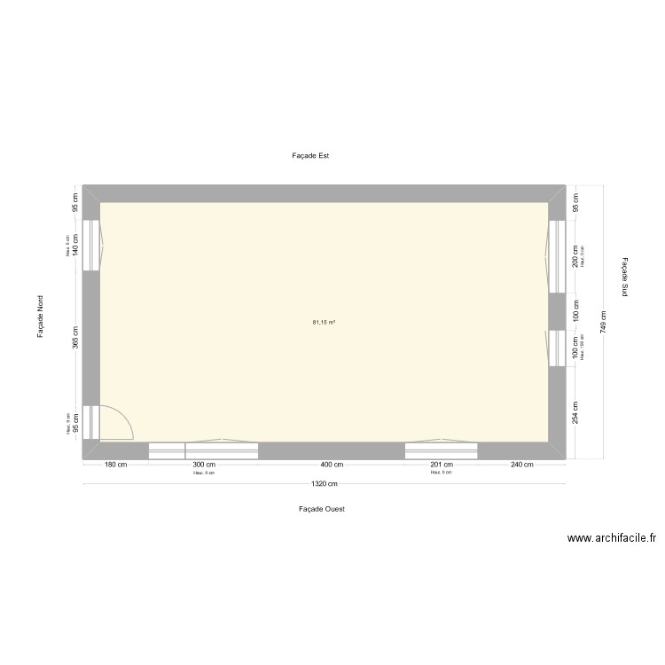 Maison Sarzeau VB1.1 - 27/08/2024. Plan de 1 pièce et 81 m2