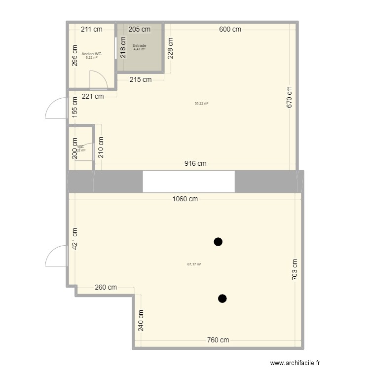 APRES SKI INIT. Plan de 5 pièces et 135 m2