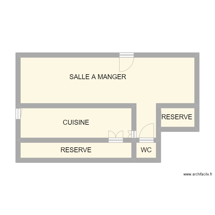 benj. Plan de 5 pièces et 45 m2