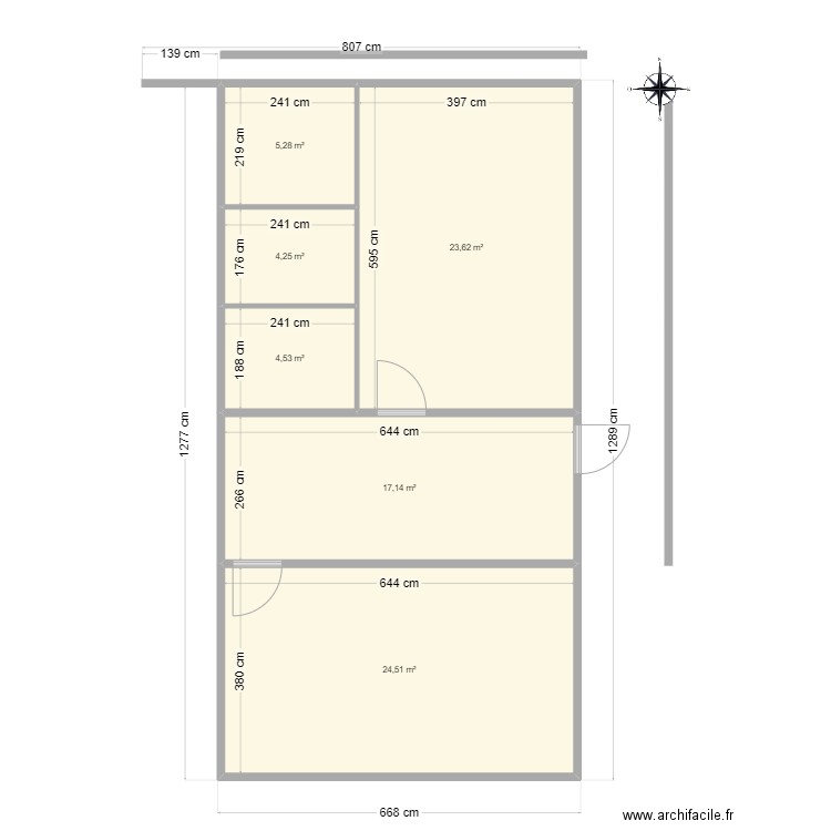 Projet de fromagerie - Ferme de Papa 2. Plan de 6 pièces et 79 m2