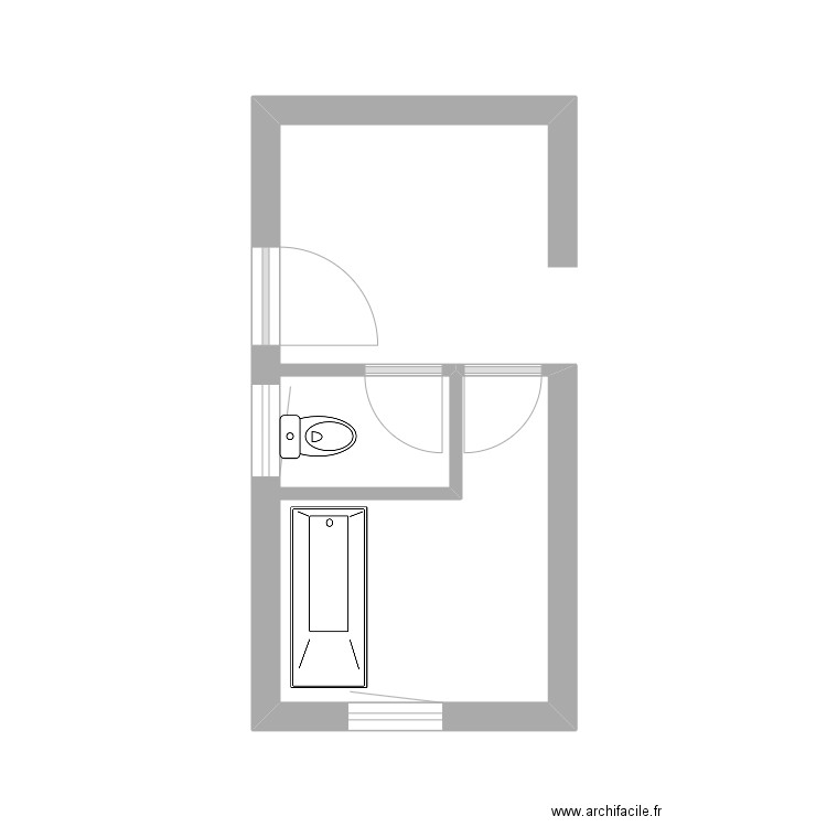 SdB etage. Plan de 0 pièce et 0 m2