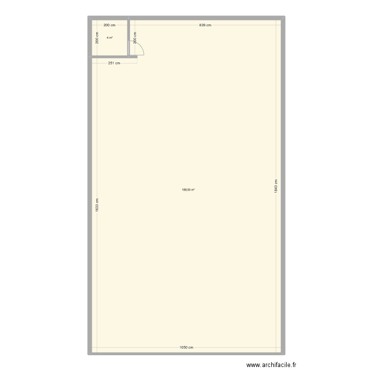 PROJET BOULIAC. Plan de 2 pièces et 193 m2