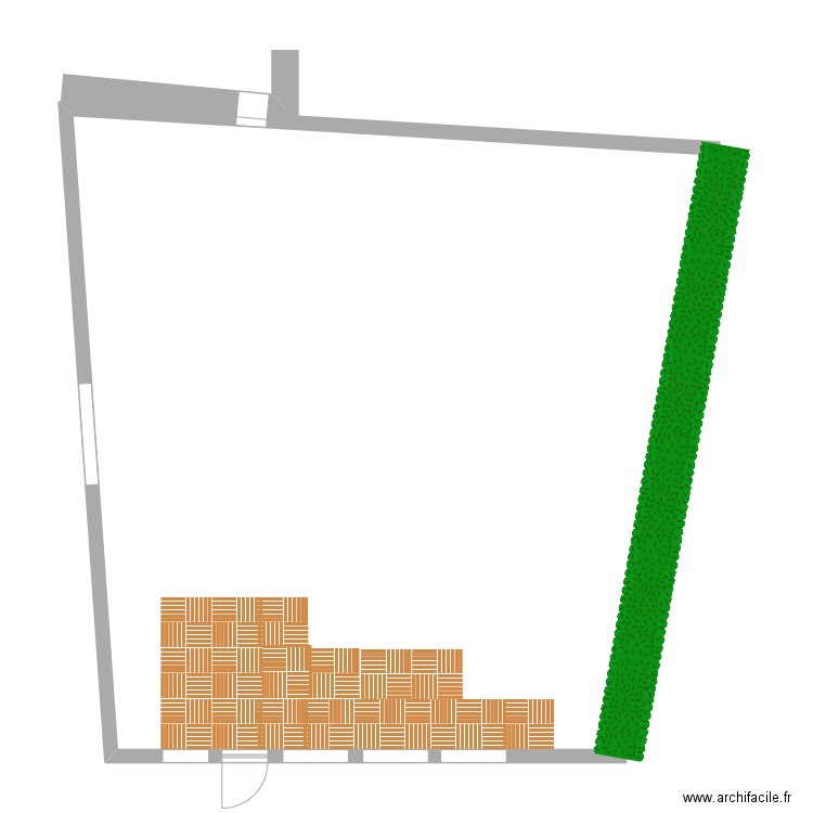 Jardin. Plan de 0 pièce et 0 m2