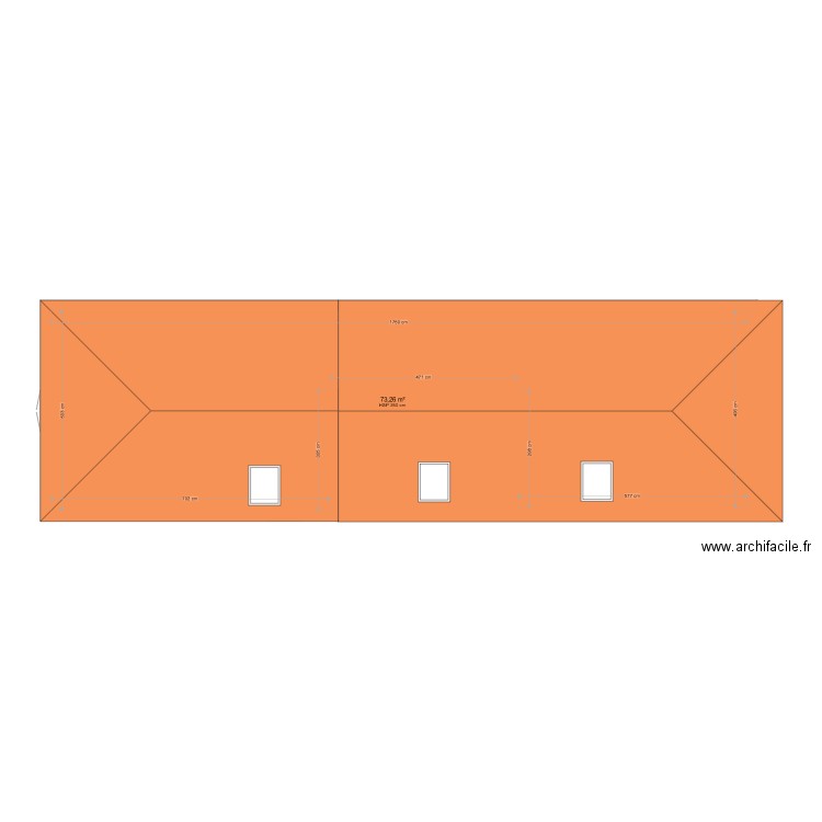 Combles. Plan de 0 pièce et 0 m2