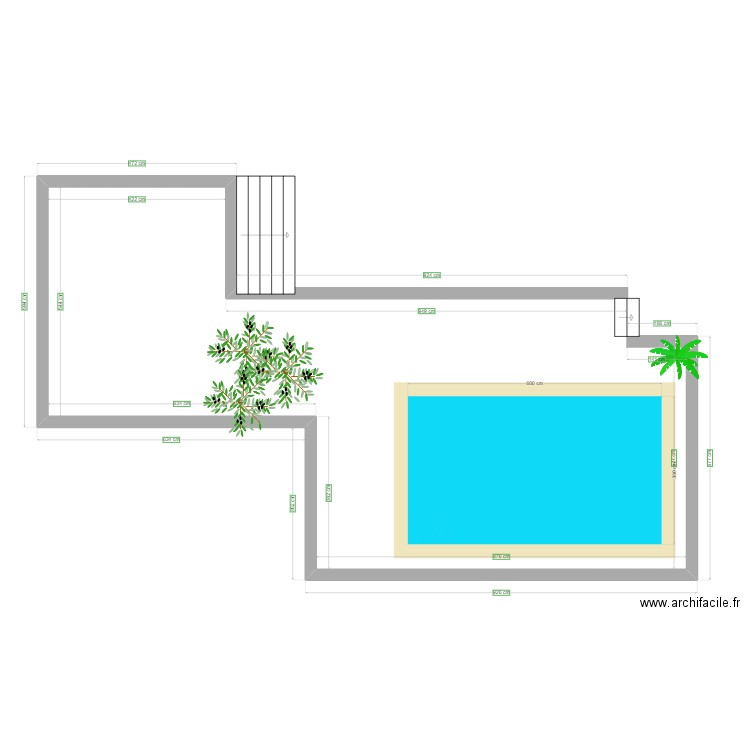 terrasse. Plan de 0 pièce et 0 m2