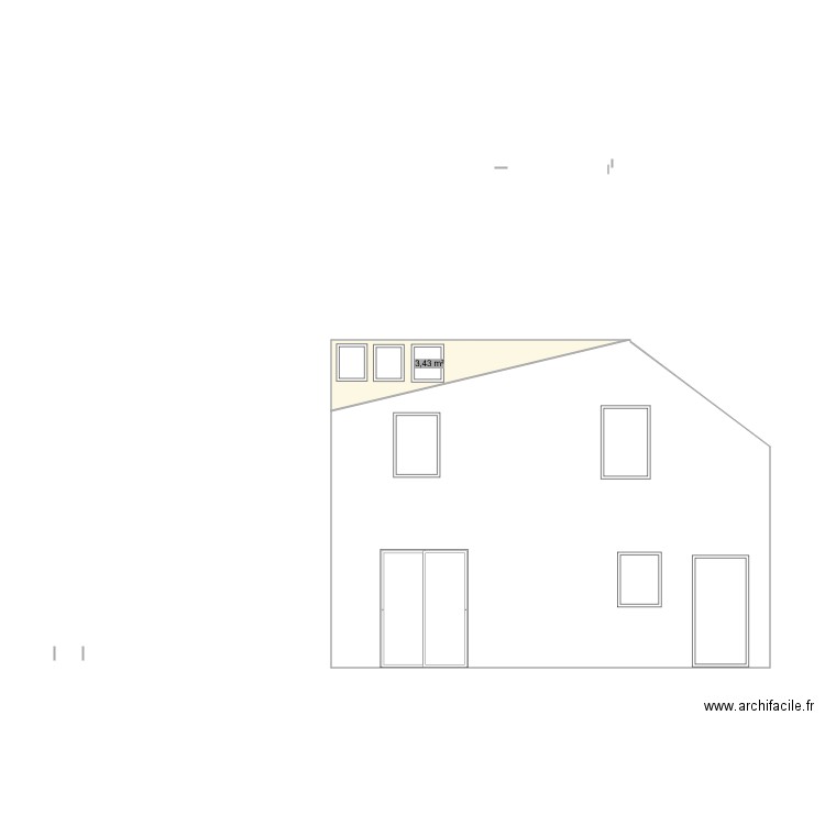 PLAN DE FACADE ET TOITURE HAKKAR. Plan de 0 pièce et 0 m2