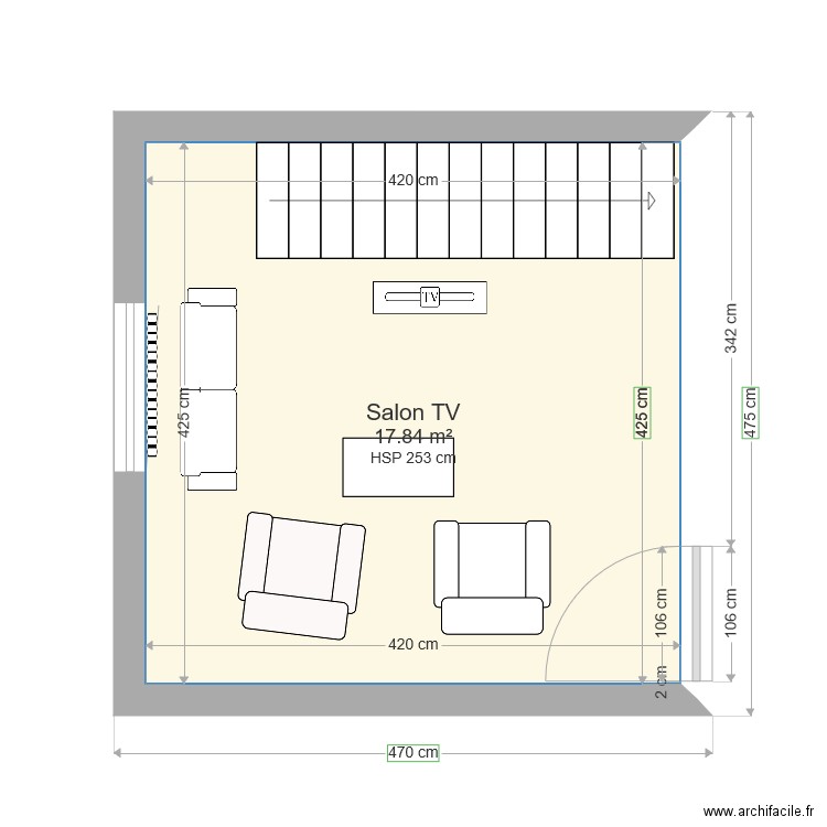 Salon TV. Plan de 0 pièce et 0 m2