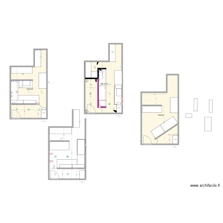 P11 2. Plan de 3 pièces et 56 m2