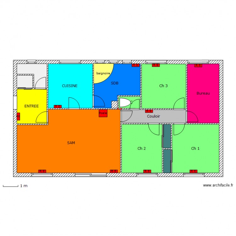 essai sdb. Plan de 0 pièce et 0 m2