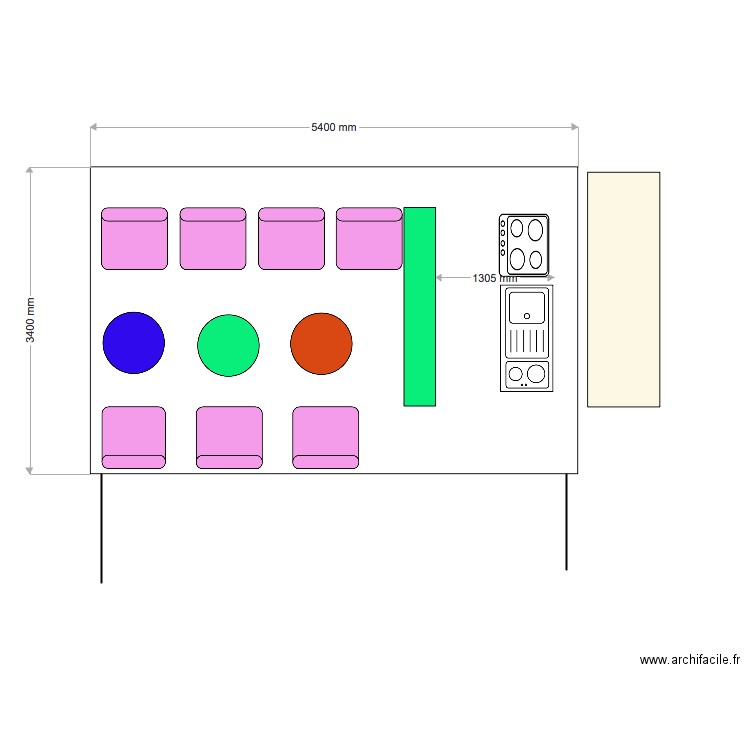 TERRASSE SALON AVEC PROTECTION. Plan de 0 pièce et 0 m2