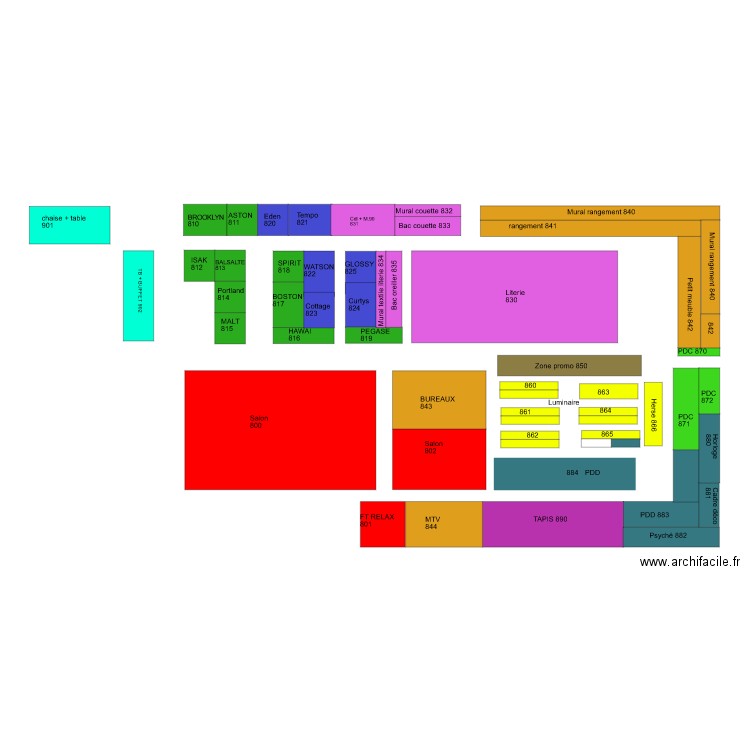 plan rayon G13. Plan de 0 pièce et 0 m2