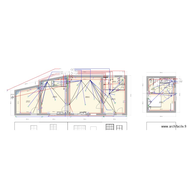 Buxeuil 2. Plan de 10 pièces et 101 m2