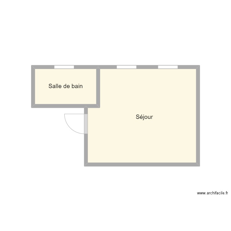 PLAN 2407 LE BOURDRAIS. Plan de 2 pièces et 11 m2