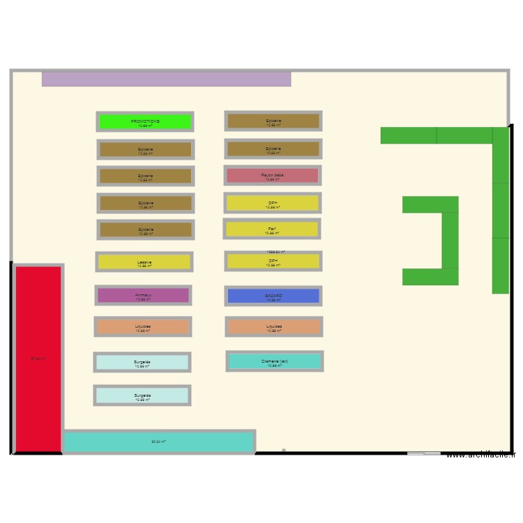 Plan intermarché RCCN . Plan de 0 pièce et 0 m2