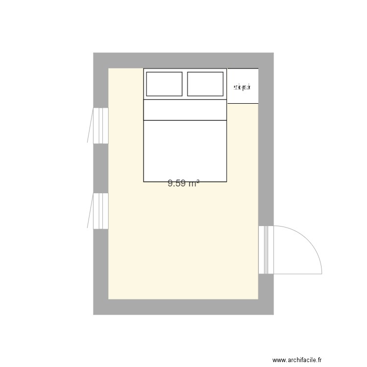 Ma chambre . Plan de 0 pièce et 0 m2