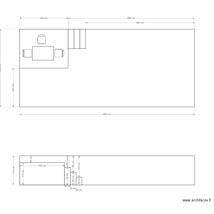 2.5 et demi escaliers. Plan de 0 pièce et 0 m2