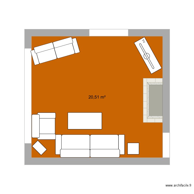 Salon. Plan de 0 pièce et 0 m2