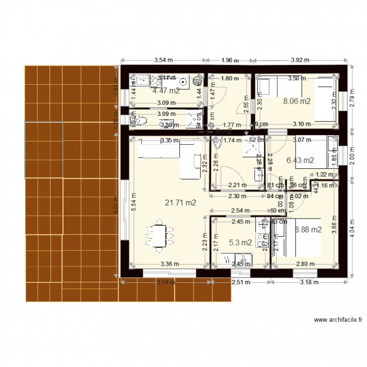 maison 2. Plan de 0 pièce et 0 m2