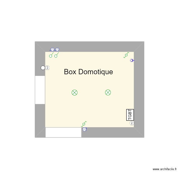 box domotique. Plan de 0 pièce et 0 m2