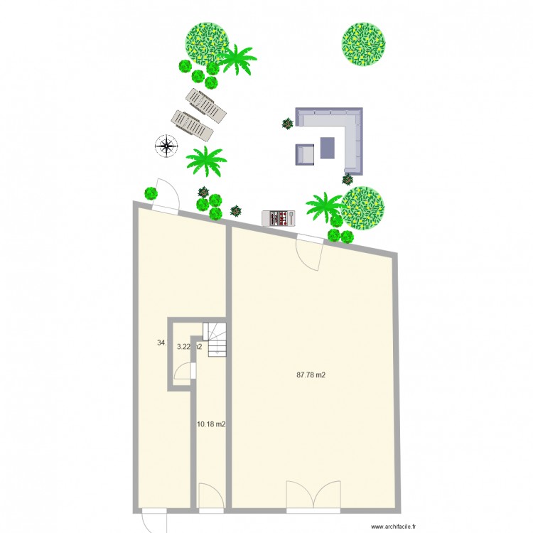 celleneuve def rdc. Plan de 0 pièce et 0 m2