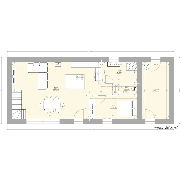 CORP DE FERME. Plan de 0 pièce et 0 m2