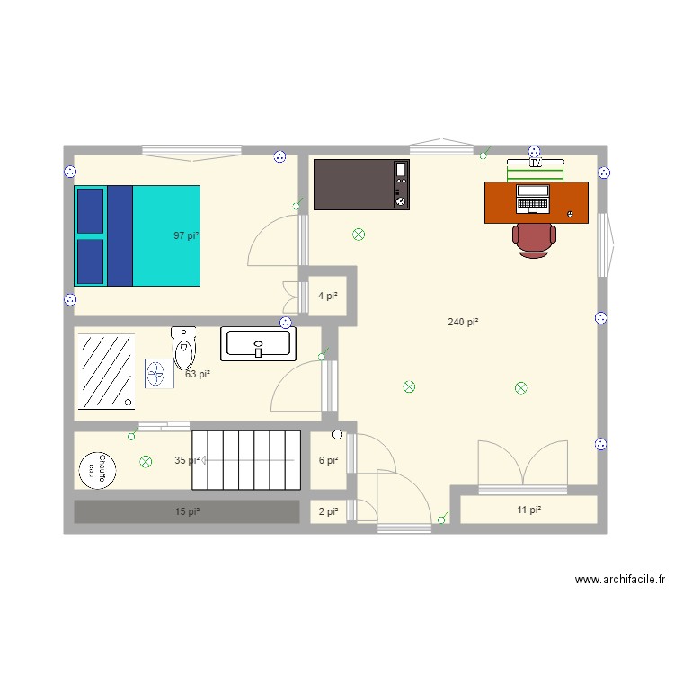 Sous sol. Plan de 0 pièce et 0 m2