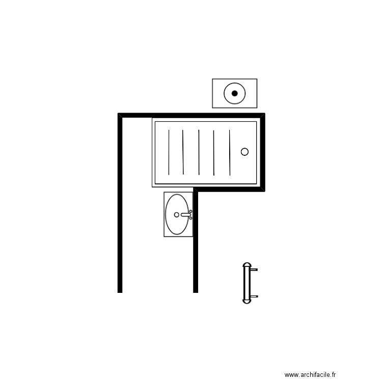 SDB. Plan de 0 pièce et 0 m2