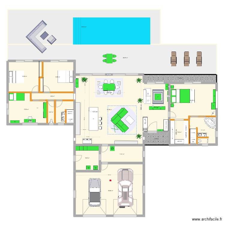 Maison_New_03_Tapis_4m_B. Plan de 18 pièces et 466 m2