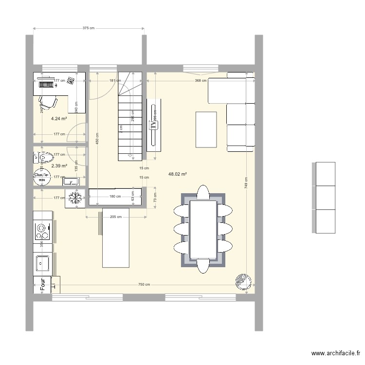 Maison Projet 8 - 112m2. Plan de 10 pièces et 111 m2