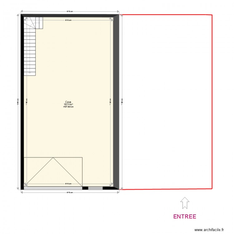 SOUS SOL. Plan de 0 pièce et 0 m2