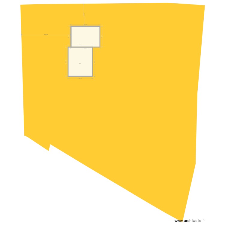 PLAN DE MASSE AVANT MODIFICATION. Plan de 0 pièce et 0 m2