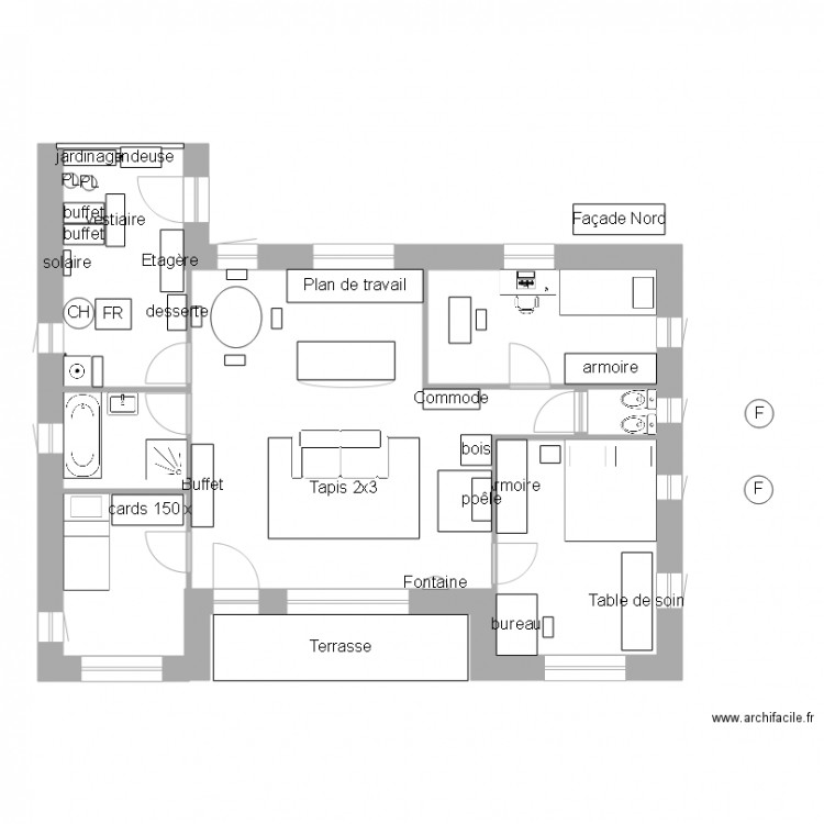 Plan maison cuisine intégrée 12 oct 2015. Plan de 0 pièce et 0 m2