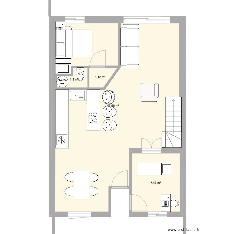 MAISON RDC motif. Plan de 0 pièce et 0 m2