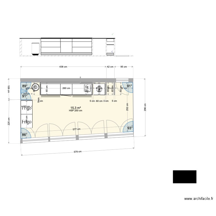 arriere cuisine 2. Plan de 0 pièce et 0 m2