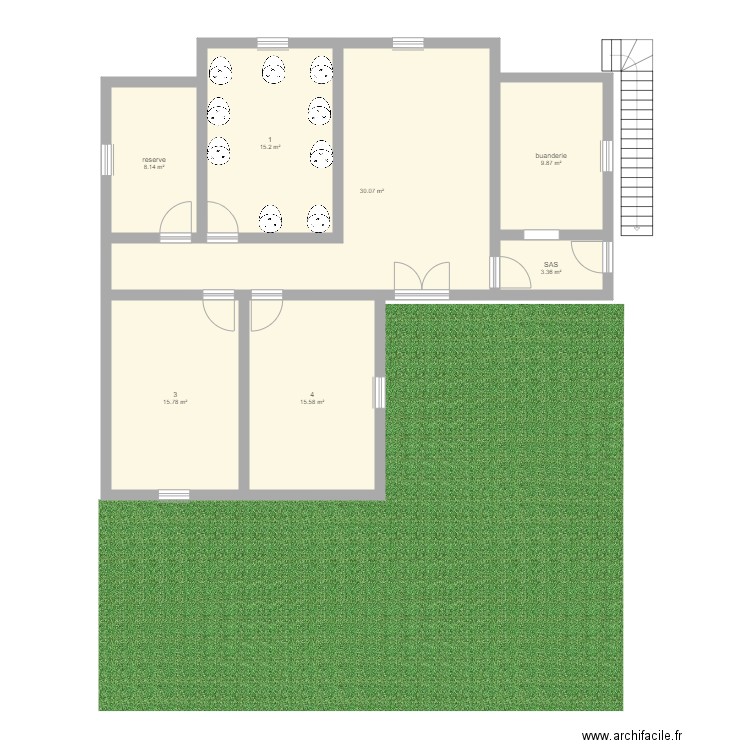 local chien 2. Plan de 0 pièce et 0 m2