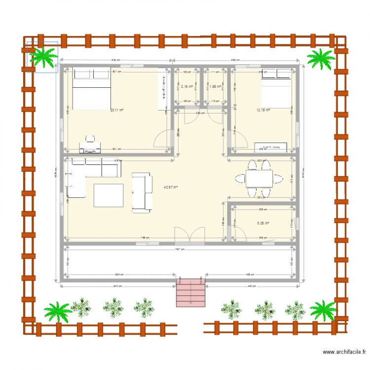 3 Pièces Ebila. Plan de 0 pièce et 0 m2