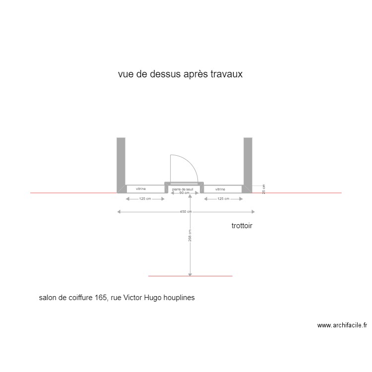 façade salon de coiffure3. Plan de 0 pièce et 0 m2