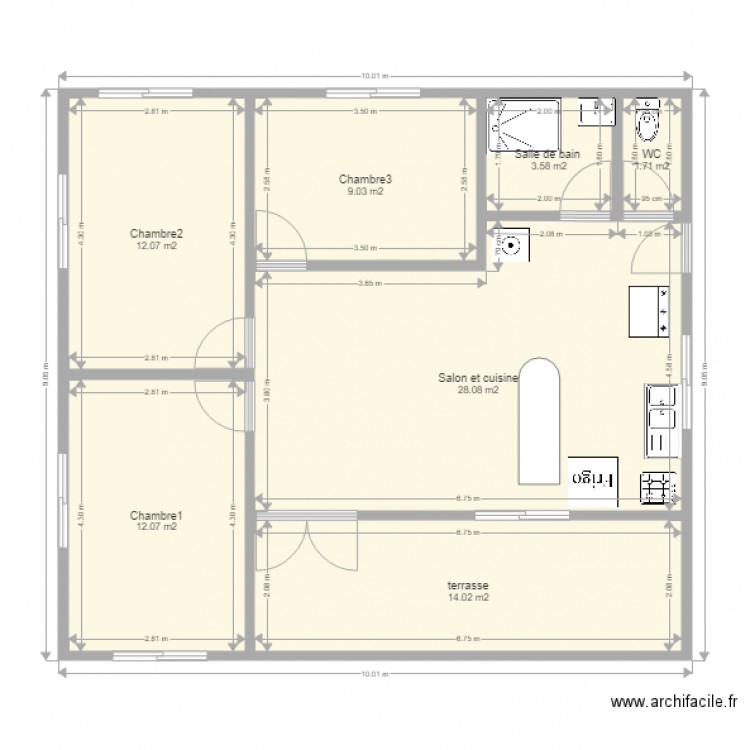 plan alex. Plan de 0 pièce et 0 m2