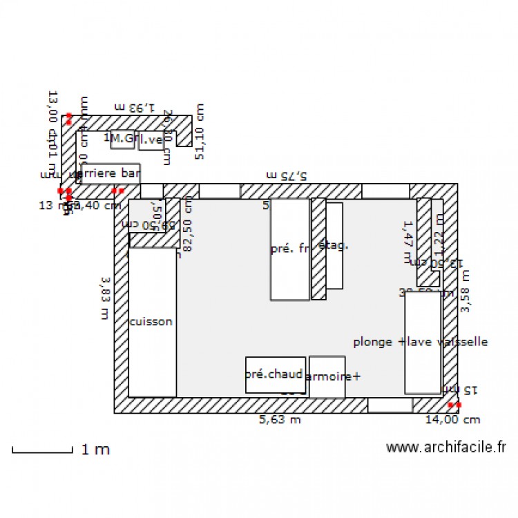 RESTAURANT CESSON ST LEU. Plan de 0 pièce et 0 m2