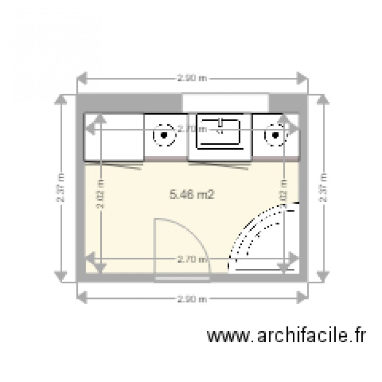 Precepteur SdB. Plan de 0 pièce et 0 m2