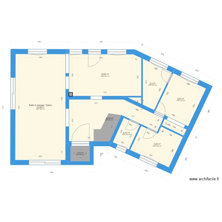 Drachenbronn 20.09.2023. Plan de 8 pièces et 100 m2