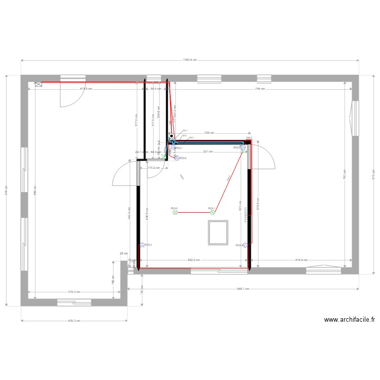 Maison Seb combles câblage Elec. Plan de 0 pièce et 0 m2