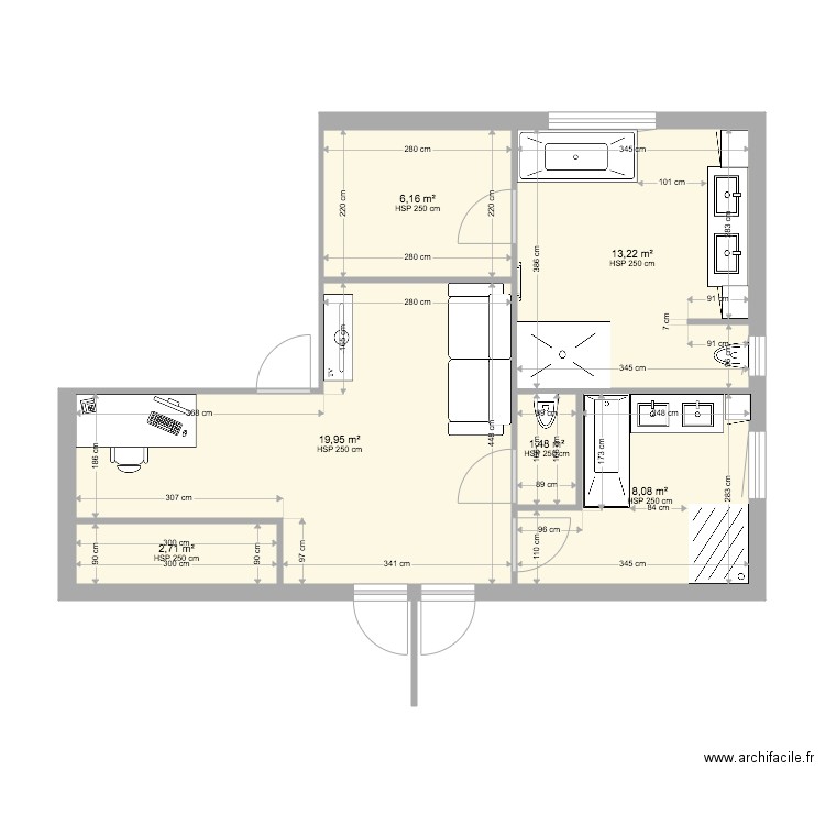 Salles de Bain. Plan de 0 pièce et 0 m2