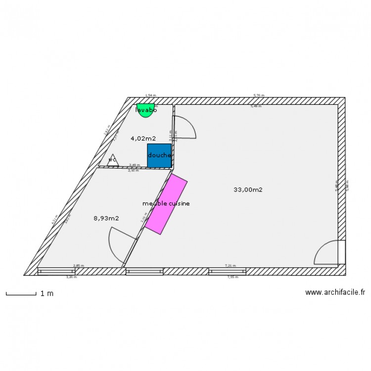 commerce. Plan de 0 pièce et 0 m2