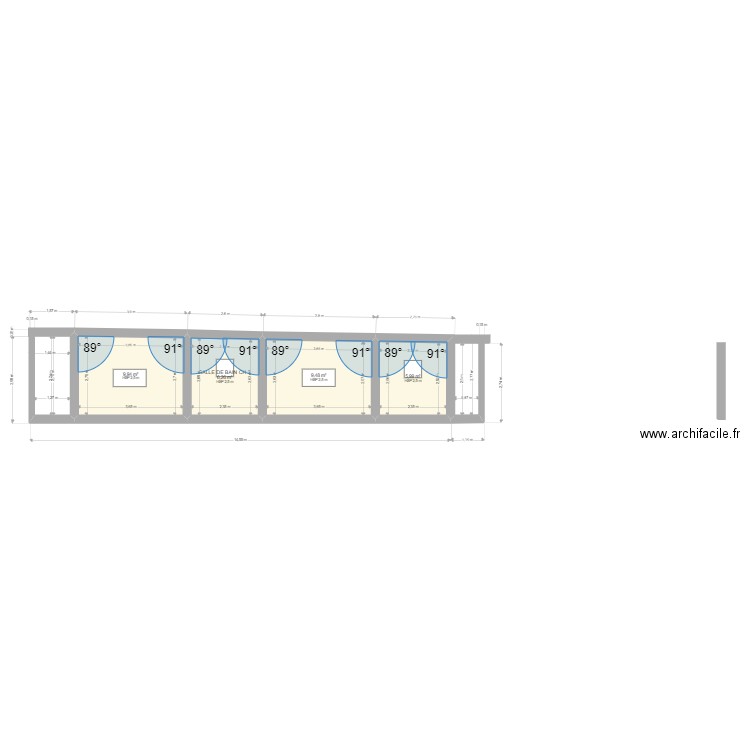 VUE COTE DROIT. Plan de 0 pièce et 0 m2