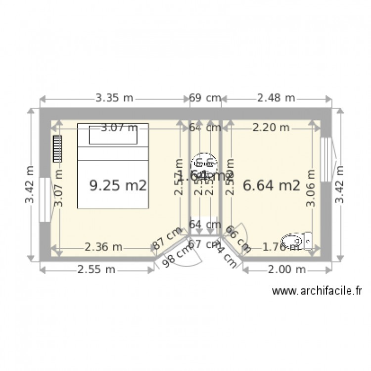 SuiteParentaleV1. Plan de 0 pièce et 0 m2