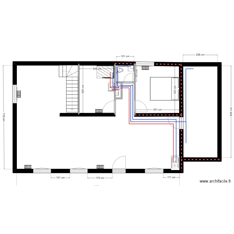 le labourier vincent plomberie. Plan de 15 pièces et 172 m2