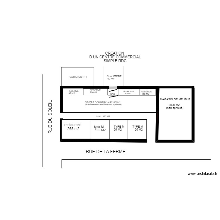 EXERCICE SSIAP3. Plan de 0 pièce et 0 m2