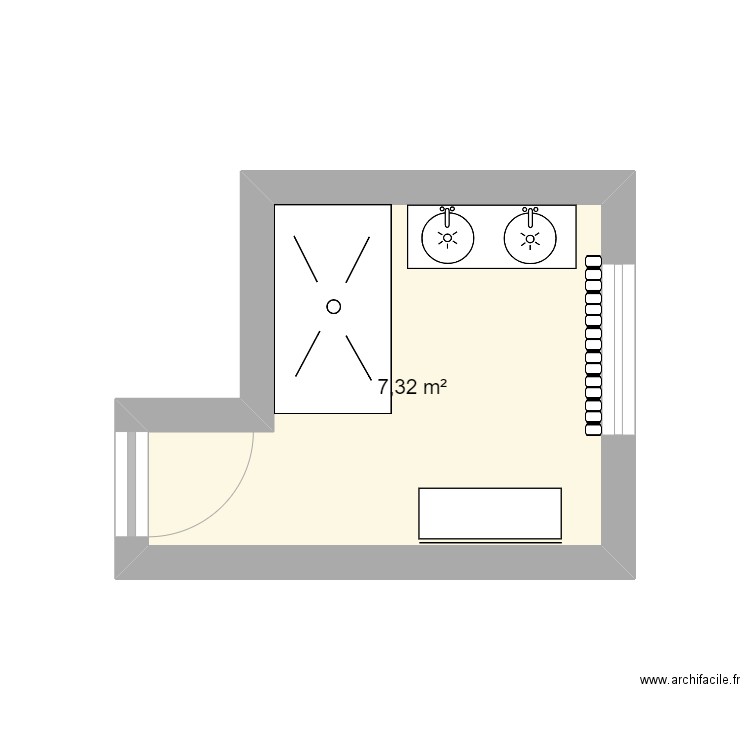 Salle de bain . Plan de 0 pièce et 0 m2